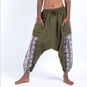 Plus Size Harem Pants with Pockets